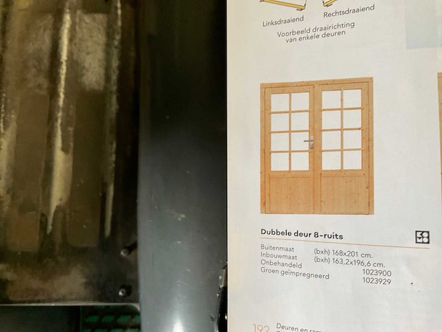 Deur in kozijn beglaasd 202x169 cm - afbeelding 4 van  12