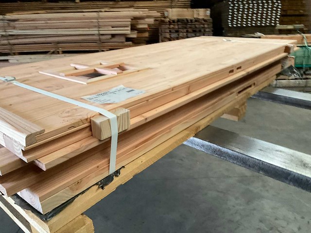 Deur in kozijn grijs 215x110 cm - afbeelding 4 van  14