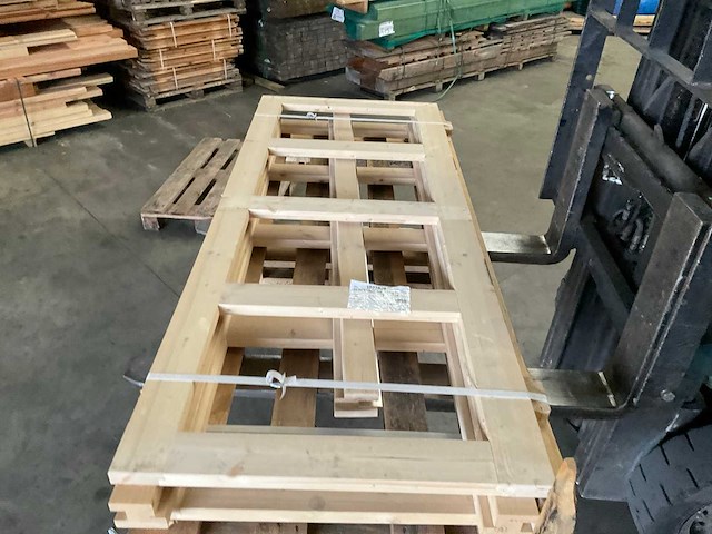 Deur in kozijn grijs 215x110 cm - afbeelding 1 van  11