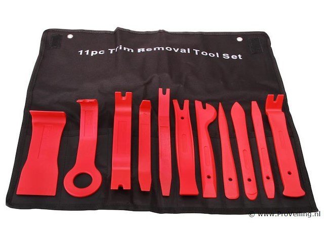 Deurbekleding en sierlijst montageset rood - afbeelding 1 van  1