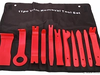 Deurbekleding en sierlijst montageset rood