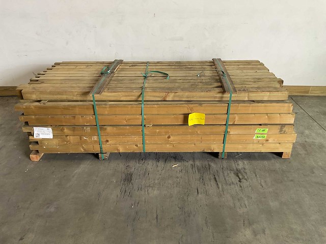 Deurelement geïmpregneerd 227x9x9 cm (6x) - afbeelding 1 van  4