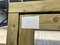 Deurkozijn, groen geïmpregneerd, zonder glas hillhout - afbeelding 2 van  2