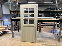 Deurkozijn, wit gespoten, enkel glas hillhout - afbeelding 1 van  3