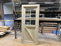 Deurkozijn, wit gespoten, enkel glas hillhout - afbeelding 2 van  3