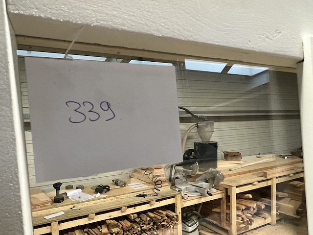 Deurkozijn, wit gespoten, enkel glas hillhout - afbeelding 3 van  3