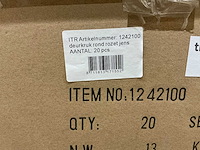 Deurkruk rond rozet (20x) - afbeelding 3 van  4