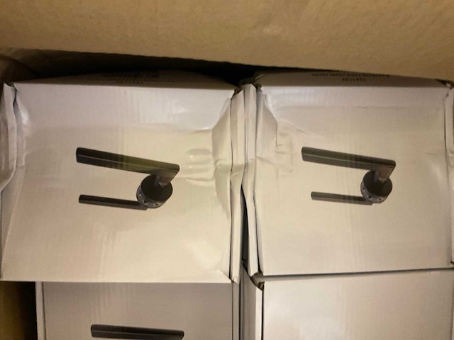 Deurkruk rond rozet recht deurbeslag (6x) - afbeelding 4 van  6