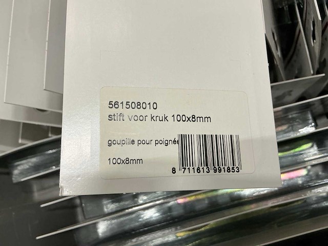 Deurkruk stift 100x8mm (500x) - afbeelding 5 van  5