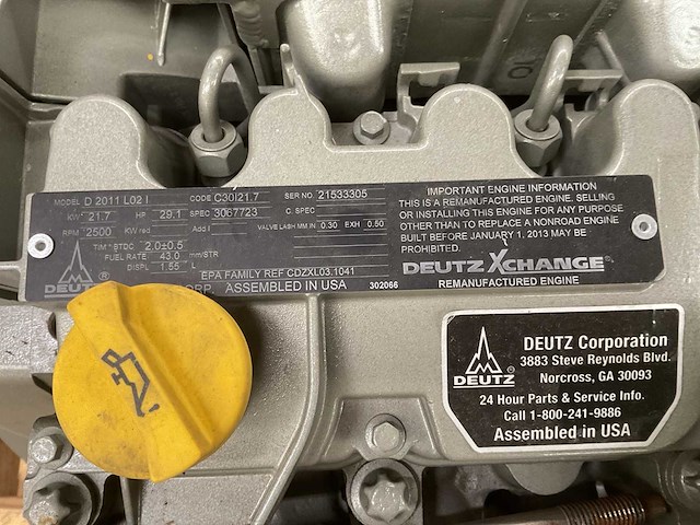 Deutz d 2011 l02 i dieselmotor - afbeelding 3 van  13