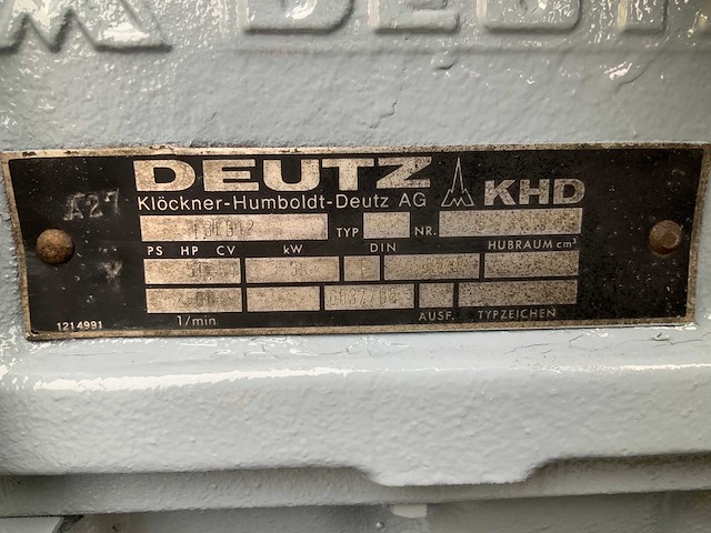 Deutz f3l912 noodstroomaggregaat - afbeelding 3 van  8