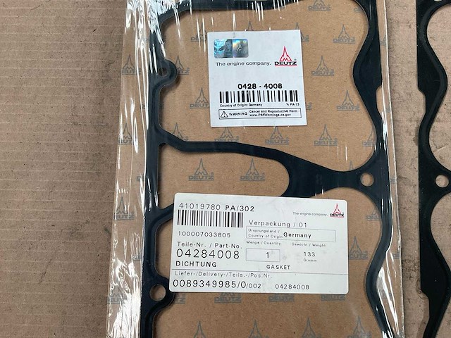 Deutz gasket (2x) - afbeelding 2 van  2