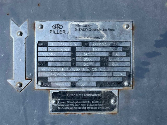 Deutz mwm / anton piller nkt 2500-4s stroomaggregaat (2500 kva) - afbeelding 14 van  21