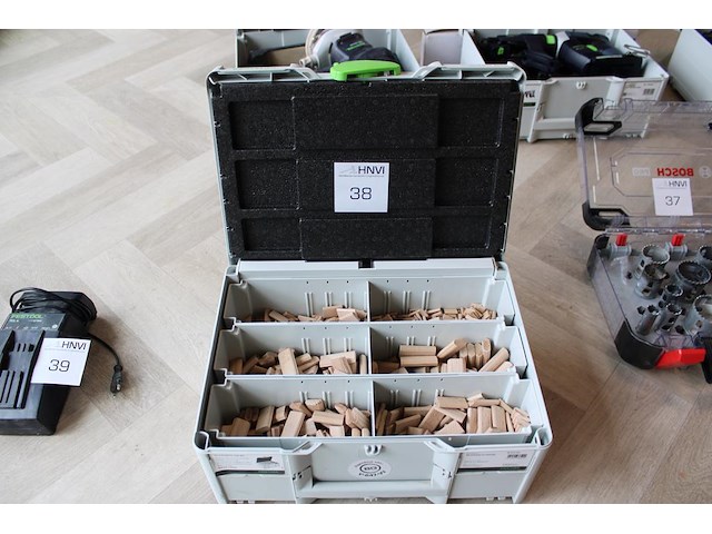 Deuvelkoffer festool met 5-delig freessetje df500 - afbeelding 1 van  3