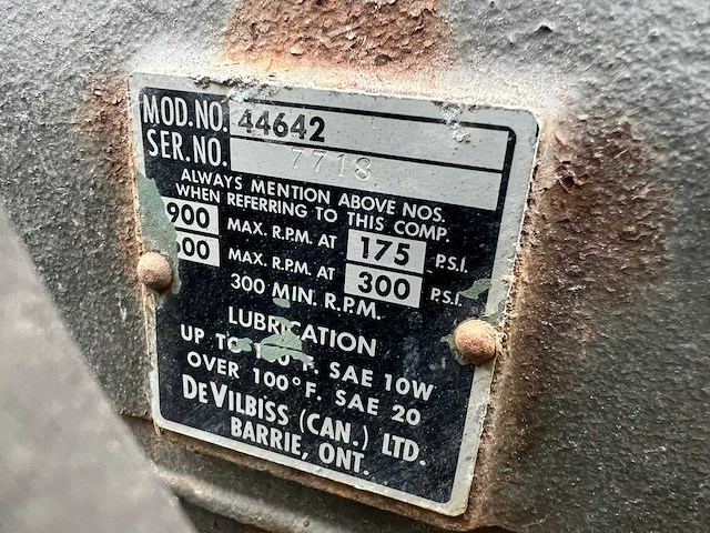 Devibiss 44642 oliepomp/compressor - afbeelding 7 van  7