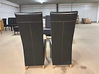 Devin leren eetkamerstoel (2x) - afbeelding 4 van  11