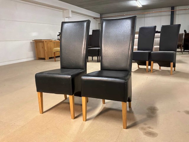 Devin leren eetkamerstoel (2x) - afbeelding 9 van  11