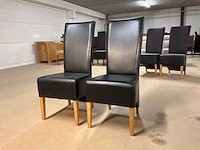 Devin leren eetkamerstoel (2x) - afbeelding 9 van  11