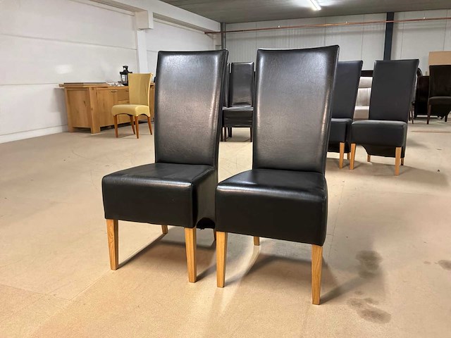 Devin leren eetkamerstoel (2x) - afbeelding 11 van  11