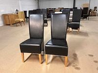 Devin leren eetkamerstoel (2x) - afbeelding 2 van  11