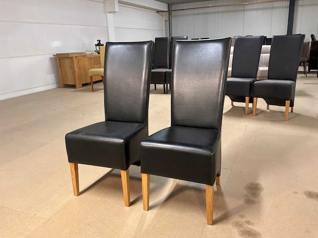 Devin leren eetkamerstoel (2x) - afbeelding 6 van  11