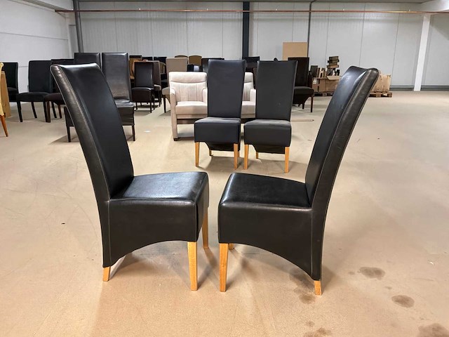 Devin leren eetkamerstoel (2x) - afbeelding 8 van  11