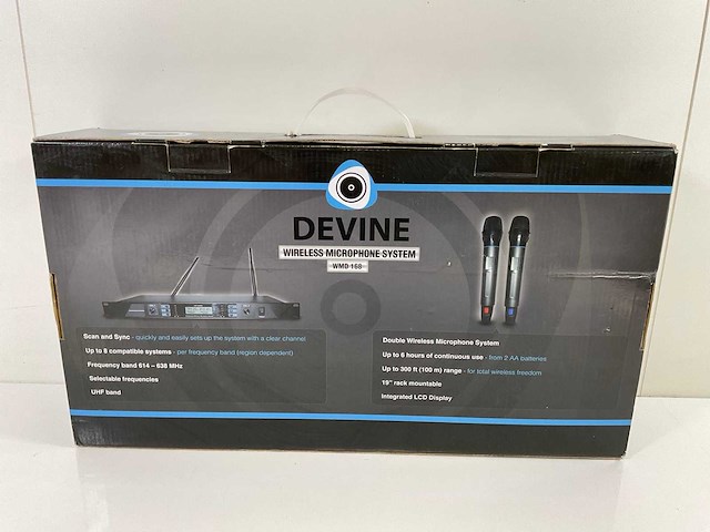 Devine/k&m (wmd-168/23840), wireless dual microphone system with microphone desk arm (2x) - afbeelding 6 van  12
