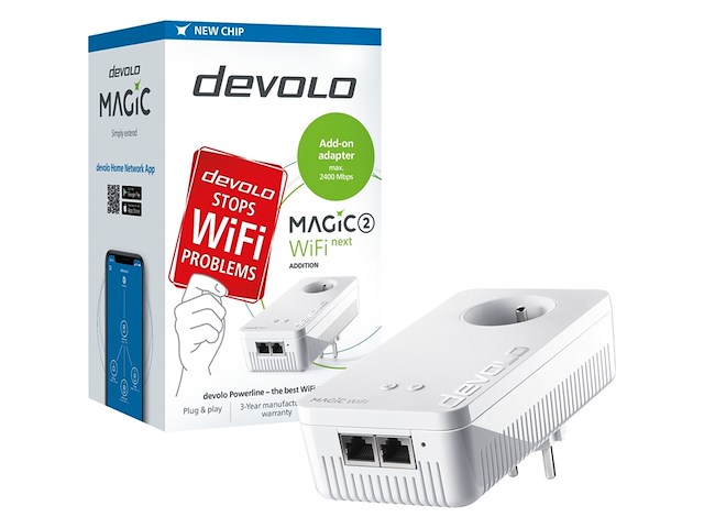 Devolo magic 2 wifi next 1200 mbit/s ethernet lan wifi wit - afbeelding 1 van  4
