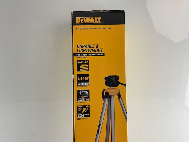 Dewalt - de0881t lichtgewicht 1/4-20 - statief - afbeelding 2 van  3