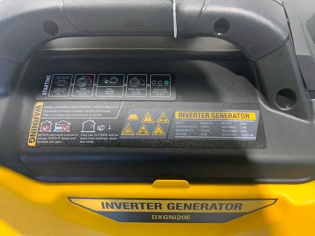 Dewalt - dxgni20e 2000watt - stroomgenerator - afbeelding 14 van  15