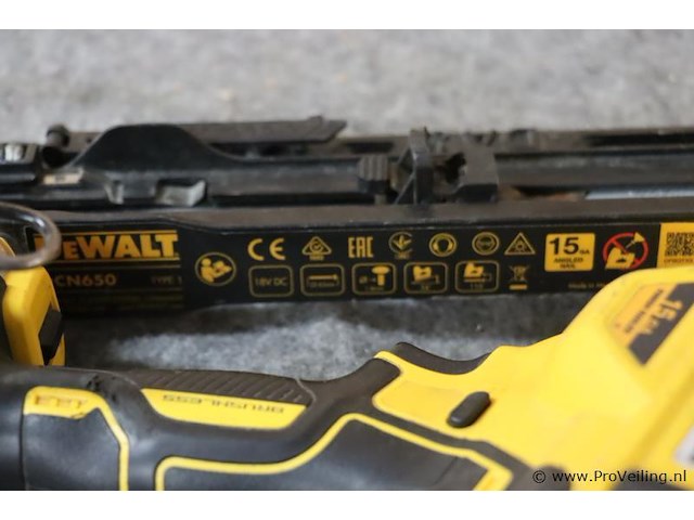 Dewalt 18v xr accu afwerktacker dcn650, 18v, type 1 - afbeelding 5 van  7
