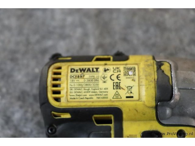 Dewalt 18v xr schroef-klopboormachine dcd709, 18v, type 10 - afbeelding 4 van  5
