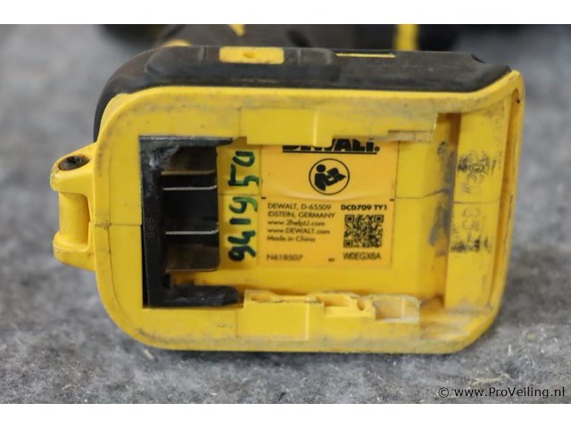 Dewalt 18v xr schroef-klopboormachine dcd709, 18v, type 10 - afbeelding 5 van  5