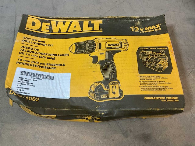 Dewalt 3/8” drill/driver kit - afbeelding 1 van  3