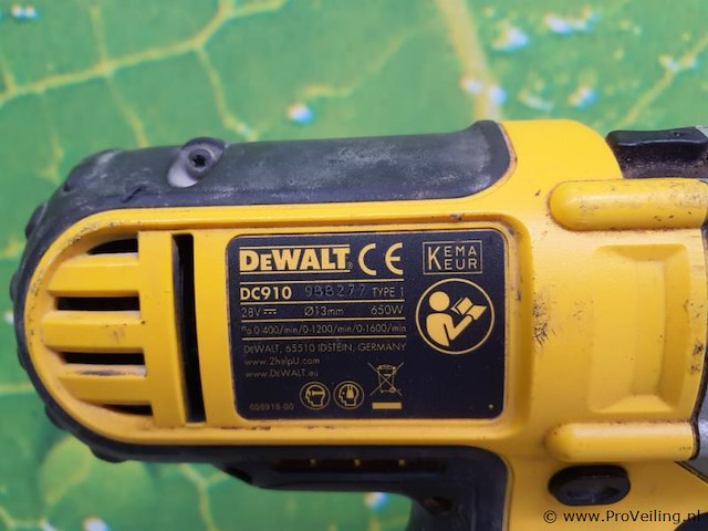 Dewalt accuboormachine dc910; 28v, incl. accu & oplaadstation de9000 - afbeelding 3 van  9