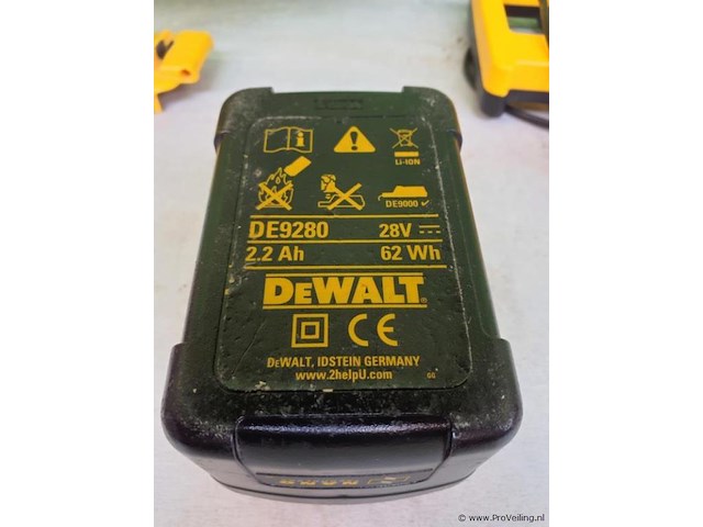 Dewalt accuboormachine dc910; 28v, incl. accu & oplaadstation de9000 - afbeelding 7 van  9