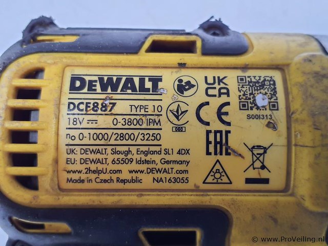 Dewalt accuboormachine dcf887, type 10 - 18v - afbeelding 5 van  5