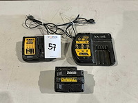Dewalt acculader (2x) + accu - afbeelding 1 van  1