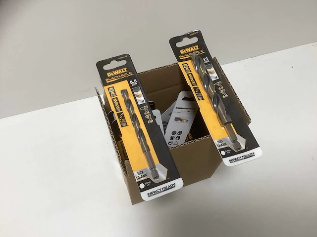 Dewalt black & gold hex shank boren partij - doos met impact ready boren van diverse maten - afbeelding 6 van  6