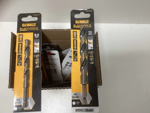 Dewalt black & gold hex shank boren partij - doos met impact ready boren van diverse maten - afbeelding 4 van  6