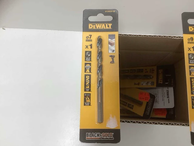 Dewalt black & gold hss metaalboren partij - doos met blisters - afbeelding 2 van  5
