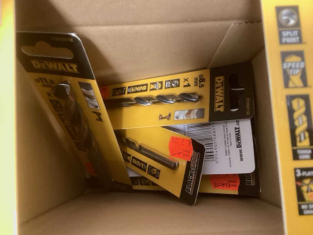Dewalt black & gold hss metaalboren partij - doos met blisters - afbeelding 4 van  5