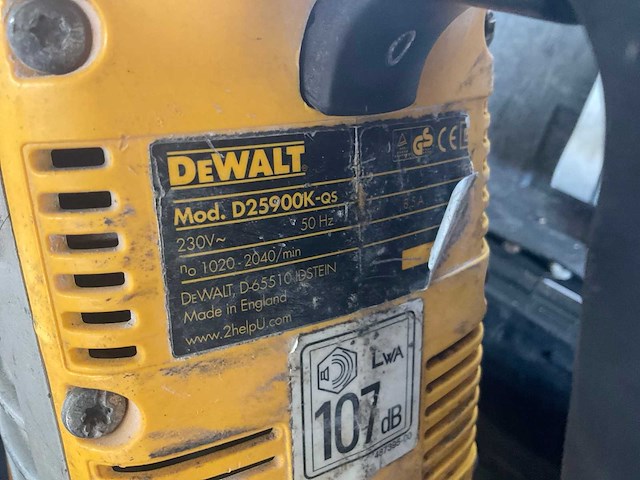 Dewalt d25900k-qs breekhamer - afbeelding 2 van  2