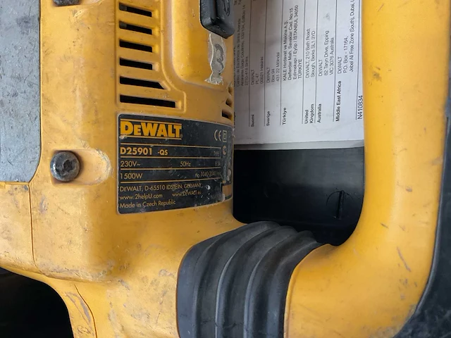 Dewalt d25901 sds-max breekhamer - afbeelding 2 van  3