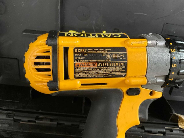 Dewalt dc987 boormachine - afbeelding 1 van  5