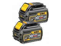 Dewalt dcb546t2 2x accu 6.0ah 54v xr - afbeelding 1 van  1