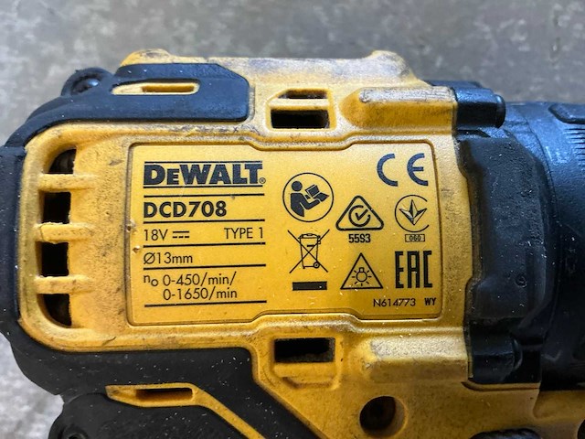 Dewalt dcd708 boormachine - afbeelding 6 van  10