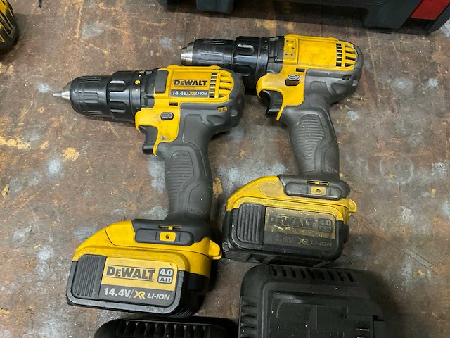 Dewalt dcd730 boormachine (2x) - afbeelding 2 van  5
