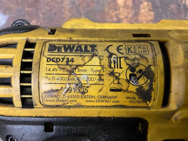 Dewalt dcd734 boormachine (2x) - afbeelding 3 van  4