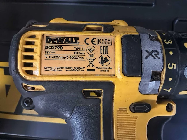 Dewalt dcd790 boormachine - afbeelding 3 van  6